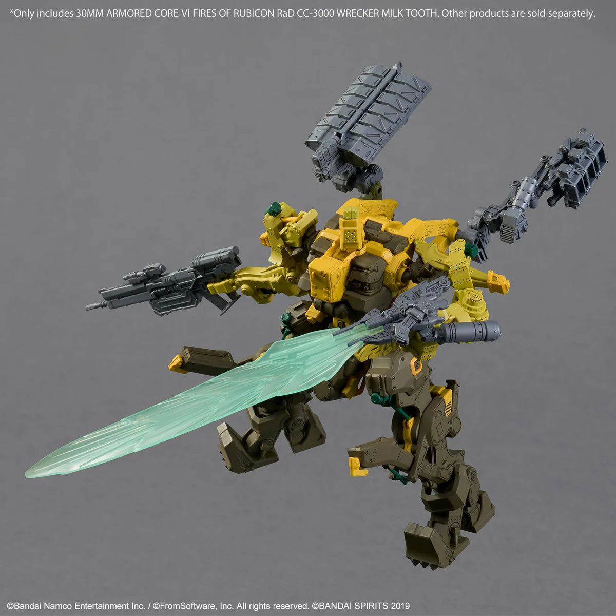 30MM ARMORED CORE VI: FIRES OF RUBICON RaD CC-3000 WRECKER MILK TOOTH - Posing avec lame d'énergie