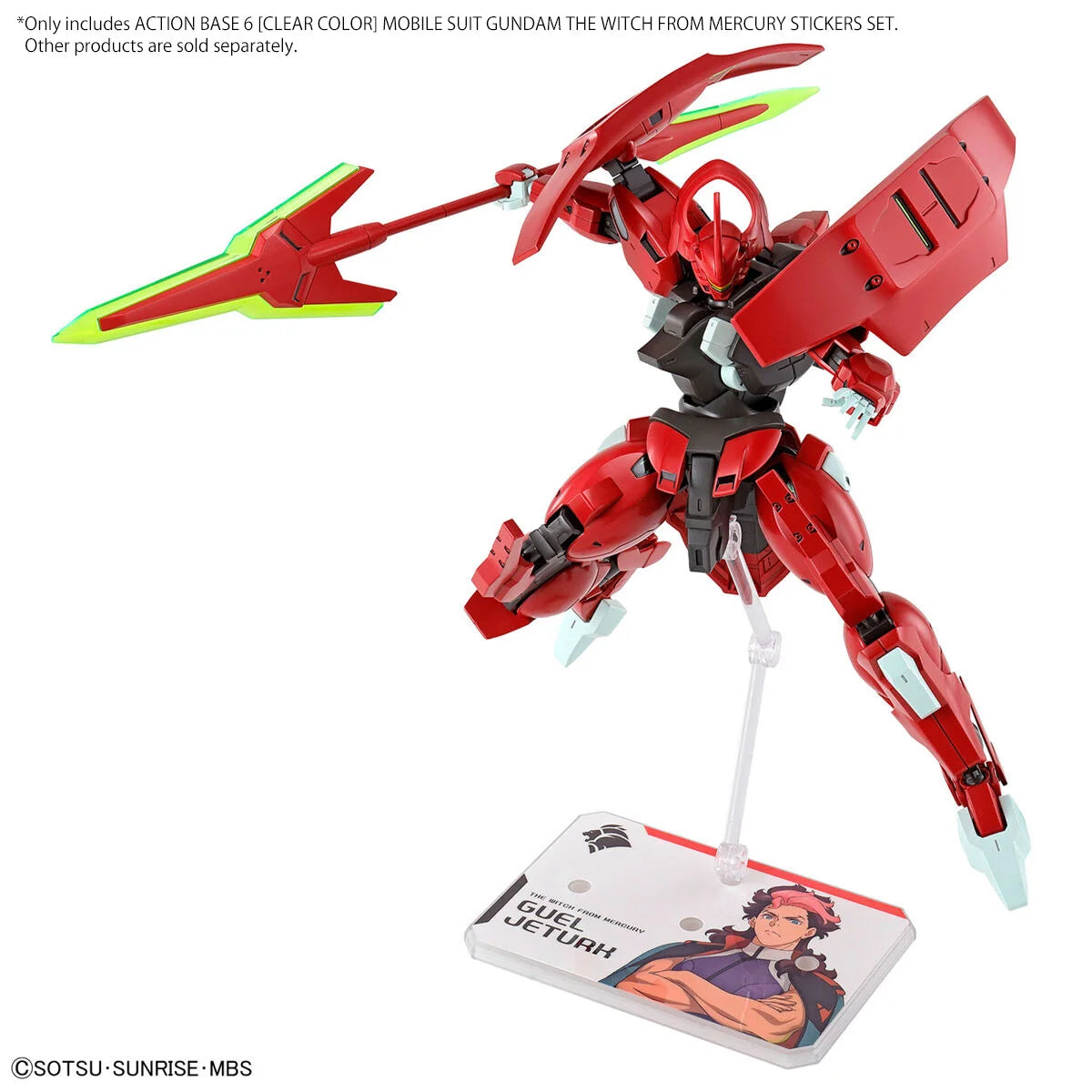 Gunpla Action Base 6 Clear - Witch From Mercury Stickers Set