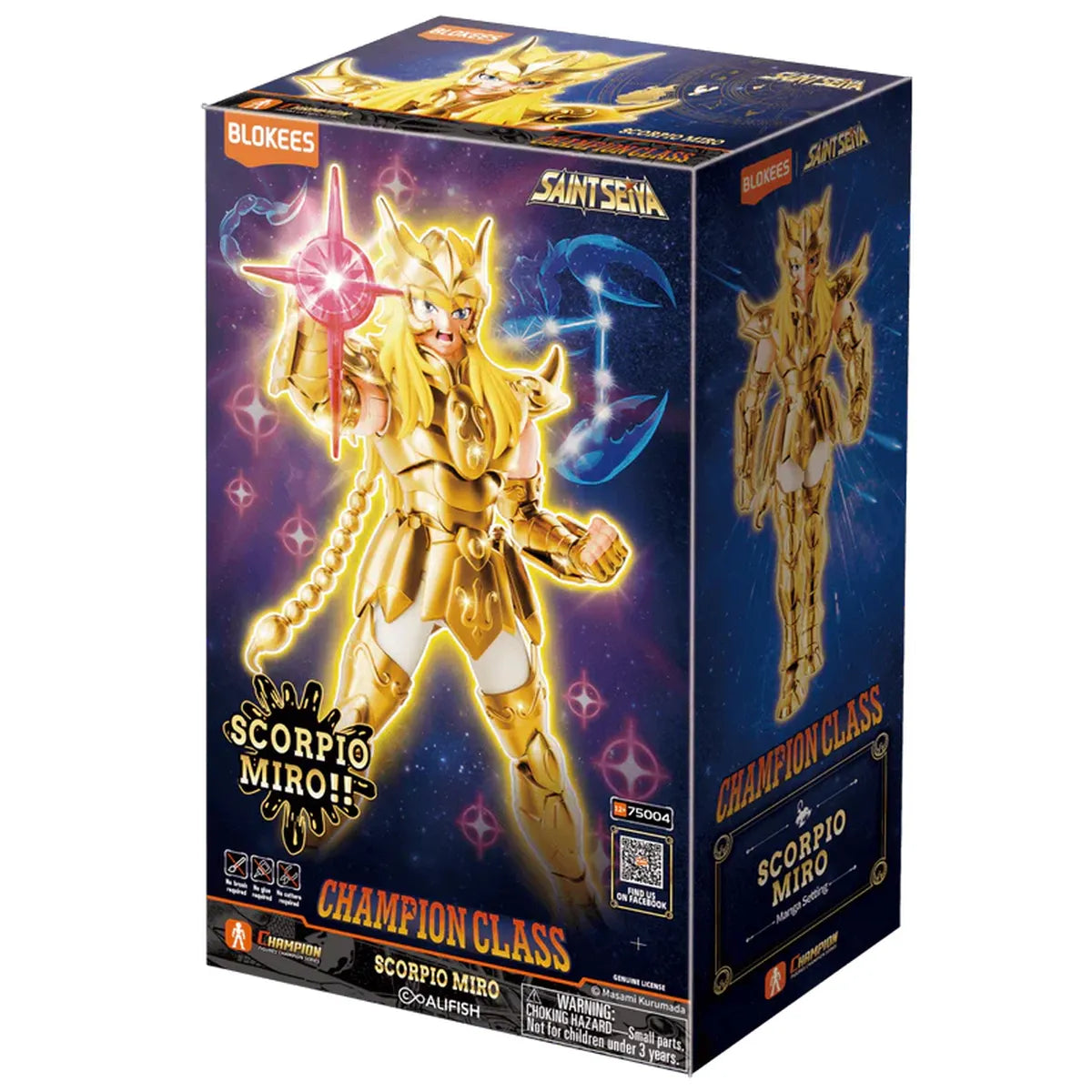 Blokees Saint Seiya Champion Class 03 - Miro Scorpio - Chevalier d'or du Scorpion - boîte
