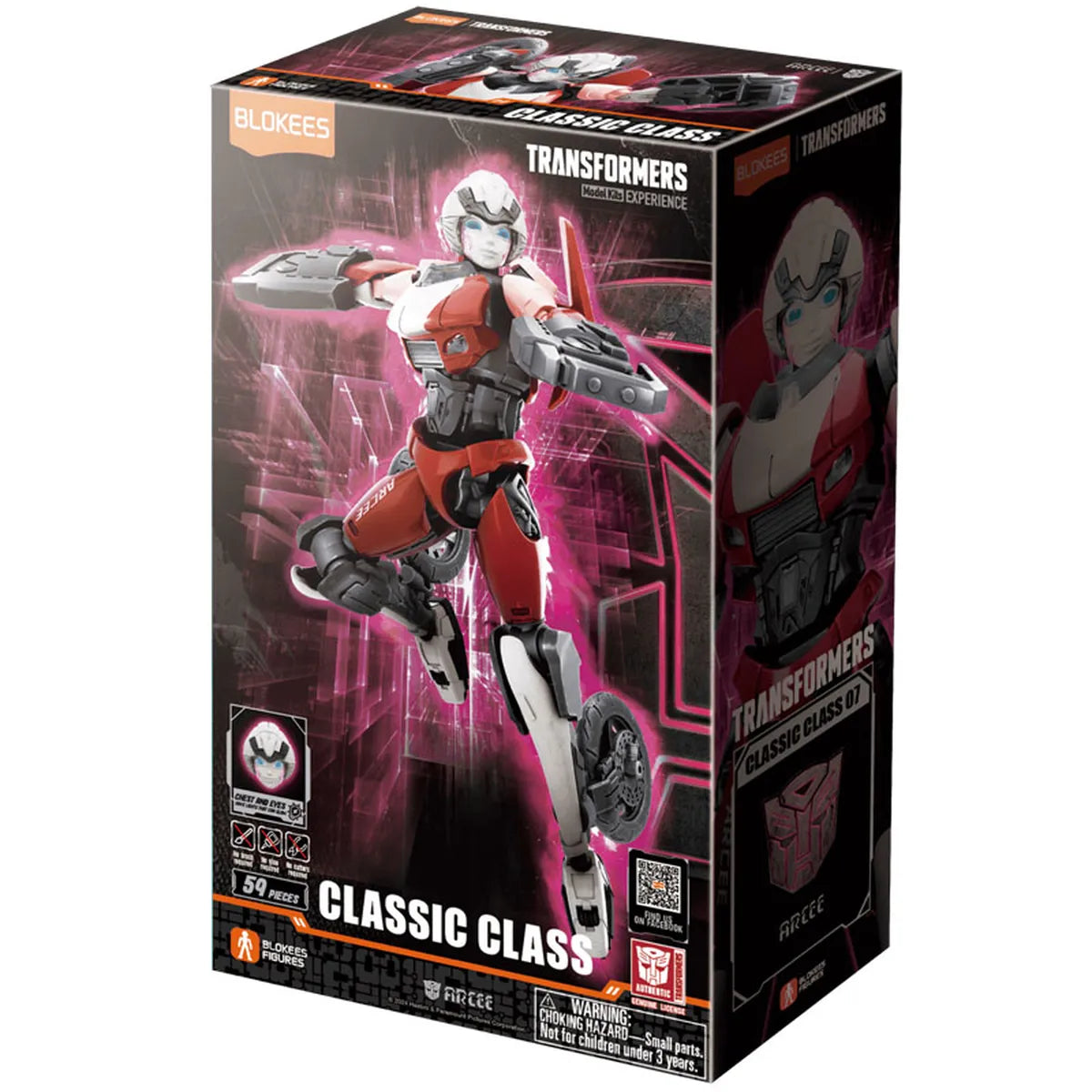Blokees Transformers Classic Class 07 Arcee - boîte