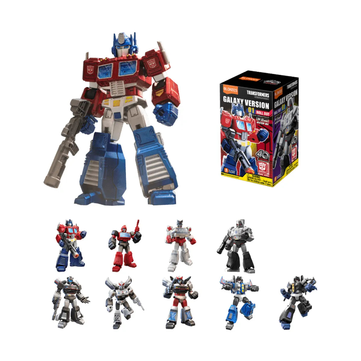 Blokees Transfomers Galaxy Version 01 - tous les Transformers avec visuel de la boîte