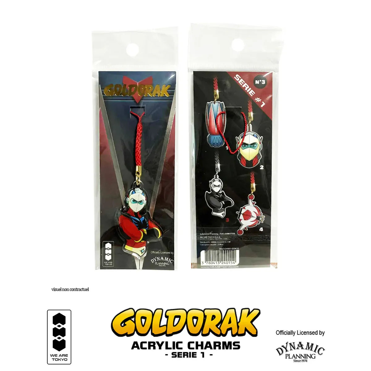 Acrylic Charm Serie 1 Goldorak Buste Actarus - blister