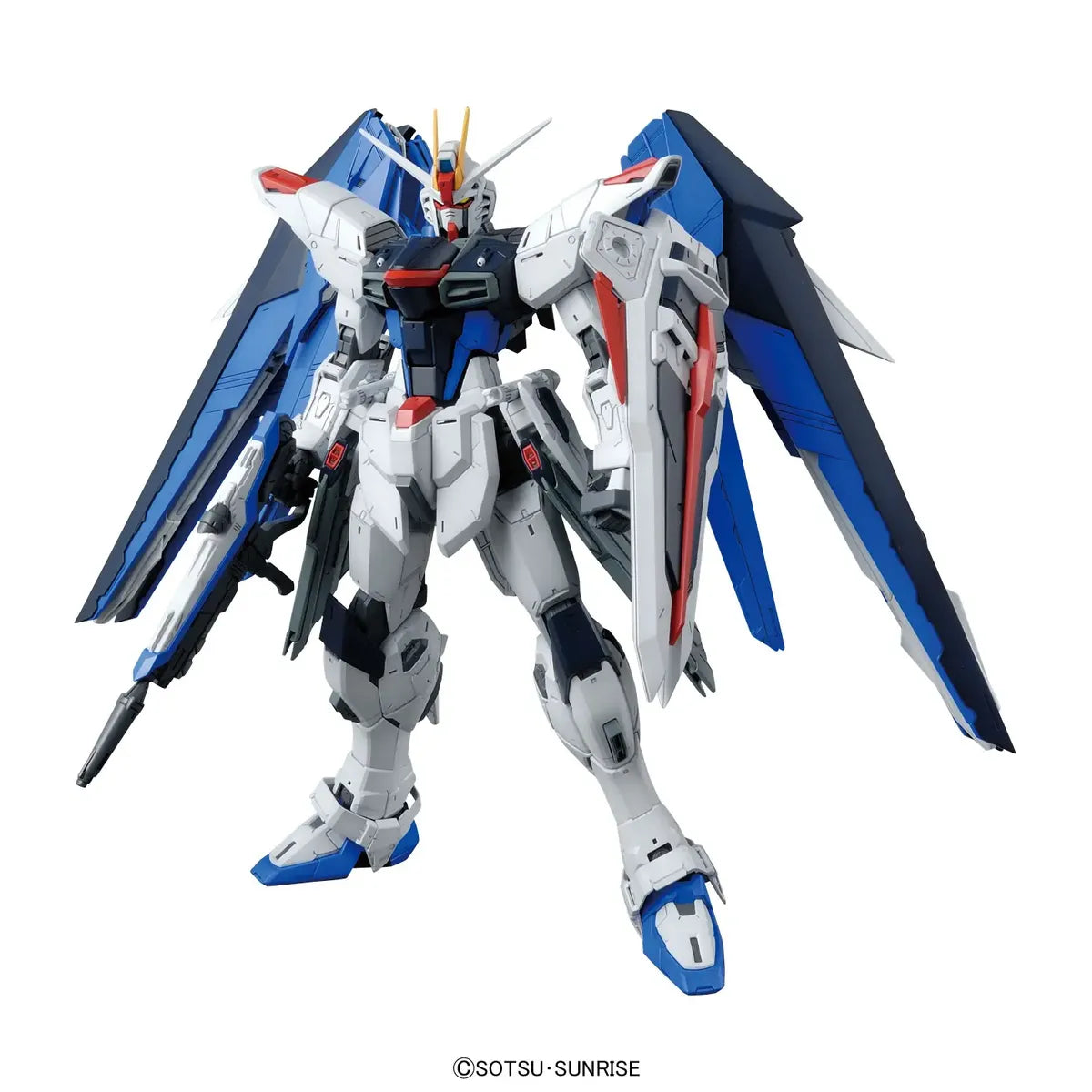 Gunpla Freedom Gundam version 2 MG 1/100 – maquette montée vue avant