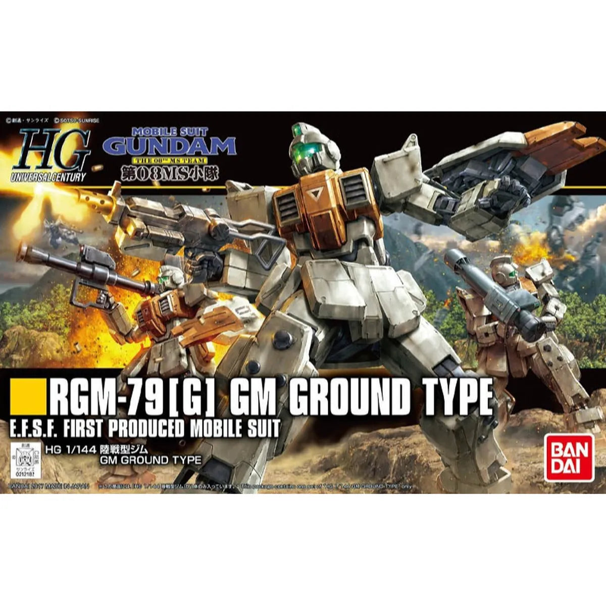Gunpla GM Ground Type HG 1/144 – boîte Bandai