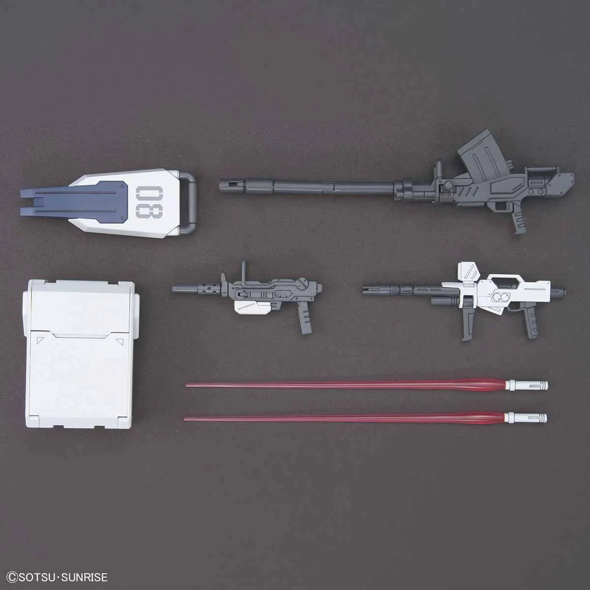 Gunpla HG 1/144 Gundam Ground Type – accessoires