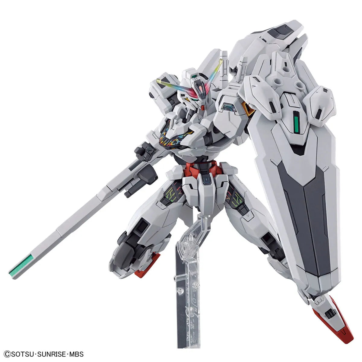 Gunpla Gundam Calibarn HG 1/144 – maquette montée pose avec bouclier