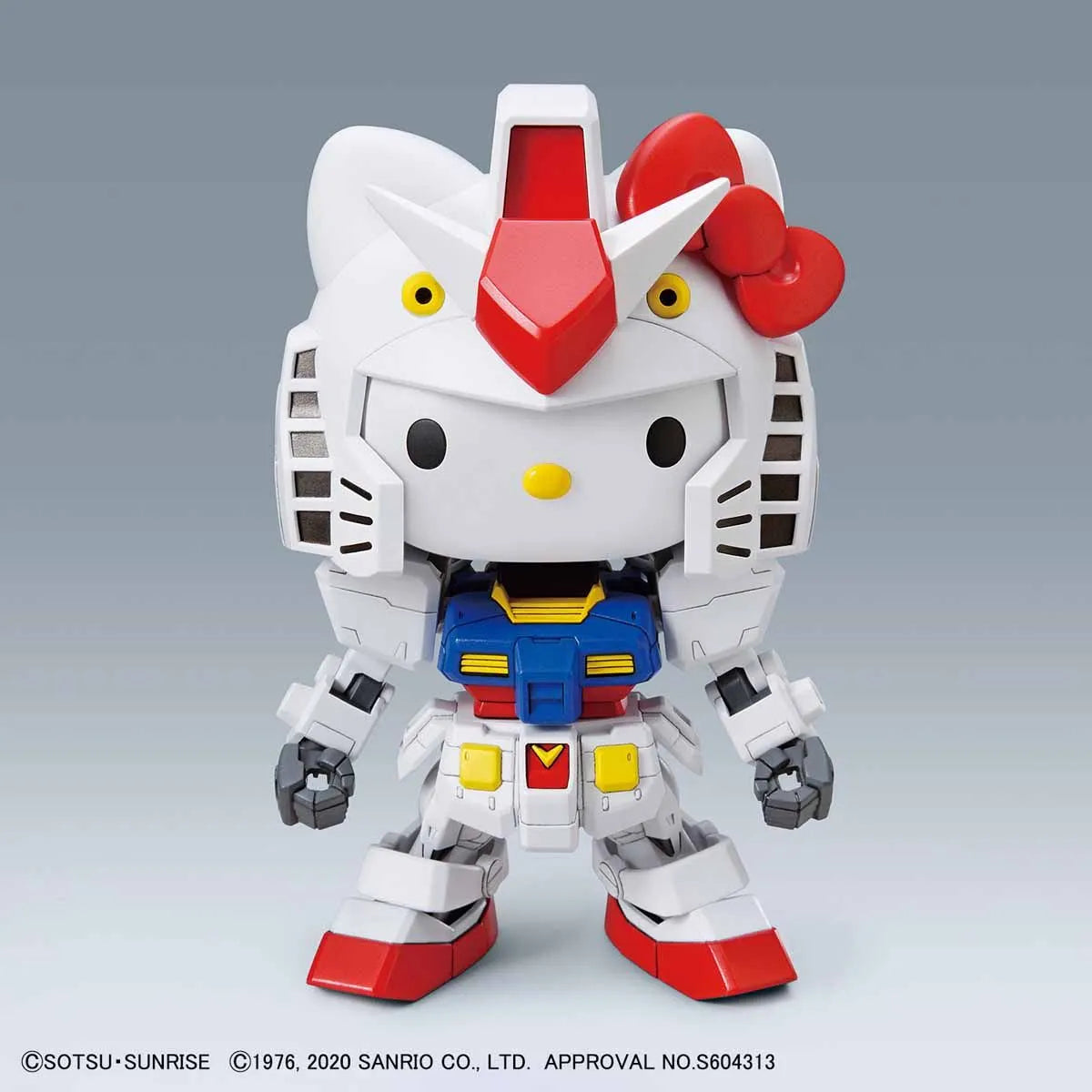 Gunpla Hello Kitty / RX-78-2 Gundam SD – maquette montée mélange Gundam et hello Kitty