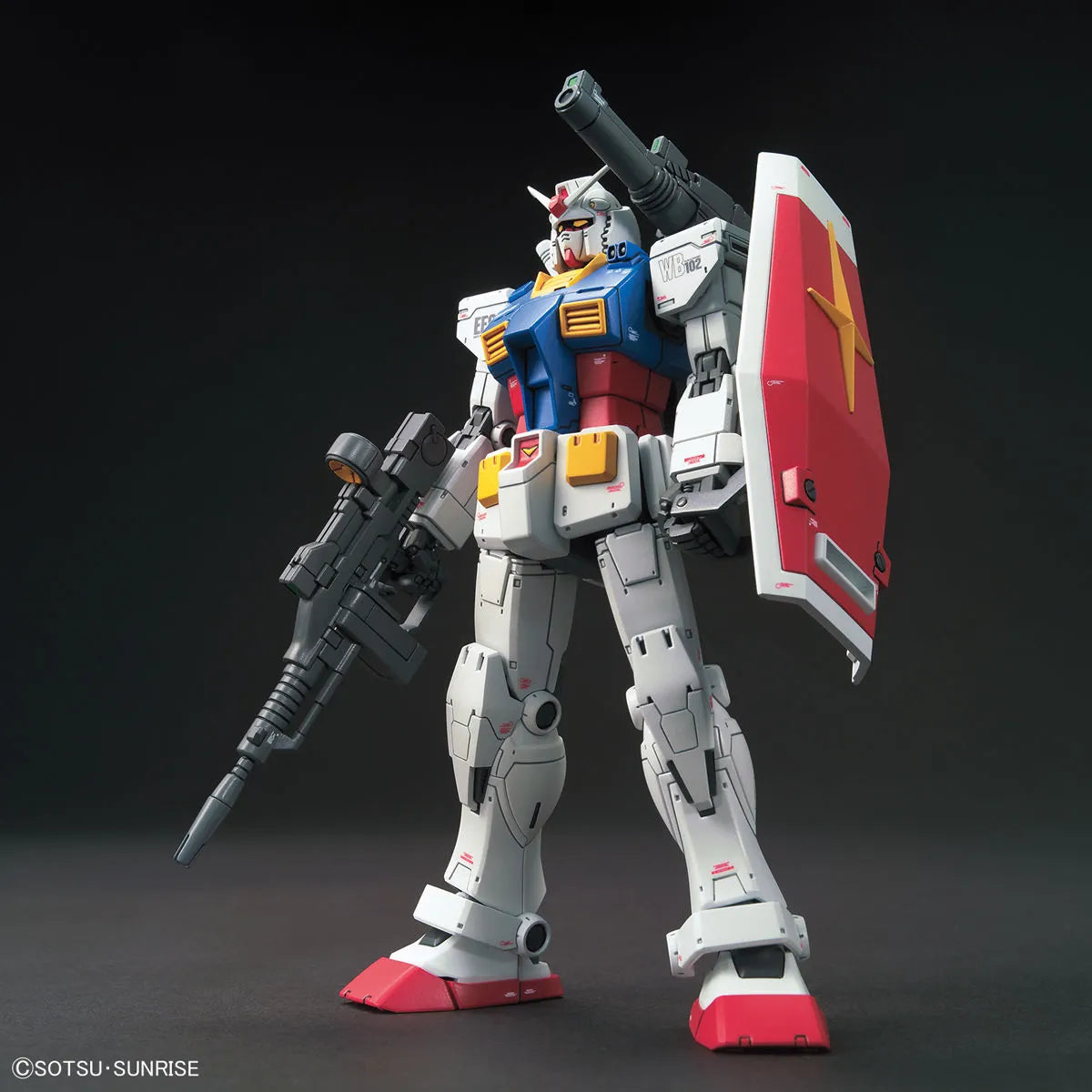 Gunpla RX-78-2 The Origin Version HG 1/144 – maquette montée vue avant