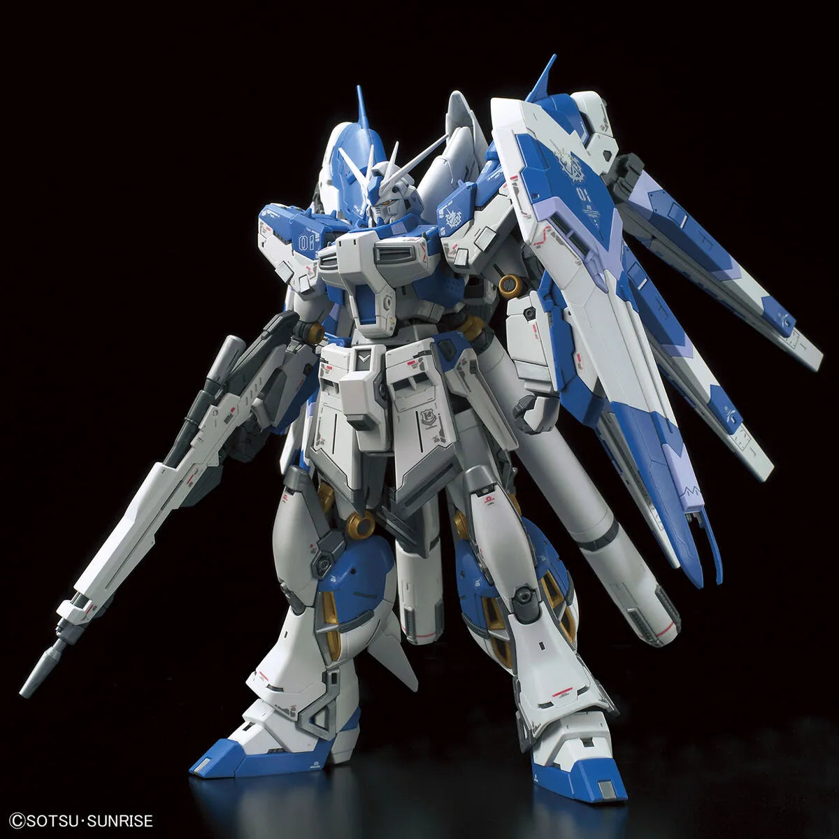 Gunpla RX-93-V2 Hi-V Gundam RG 1/144 – maquette montée vue avant