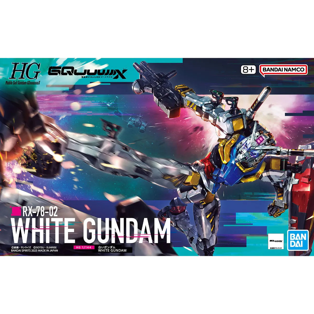 Gunpla White Gundam HG 1/144 – boîte Bandai