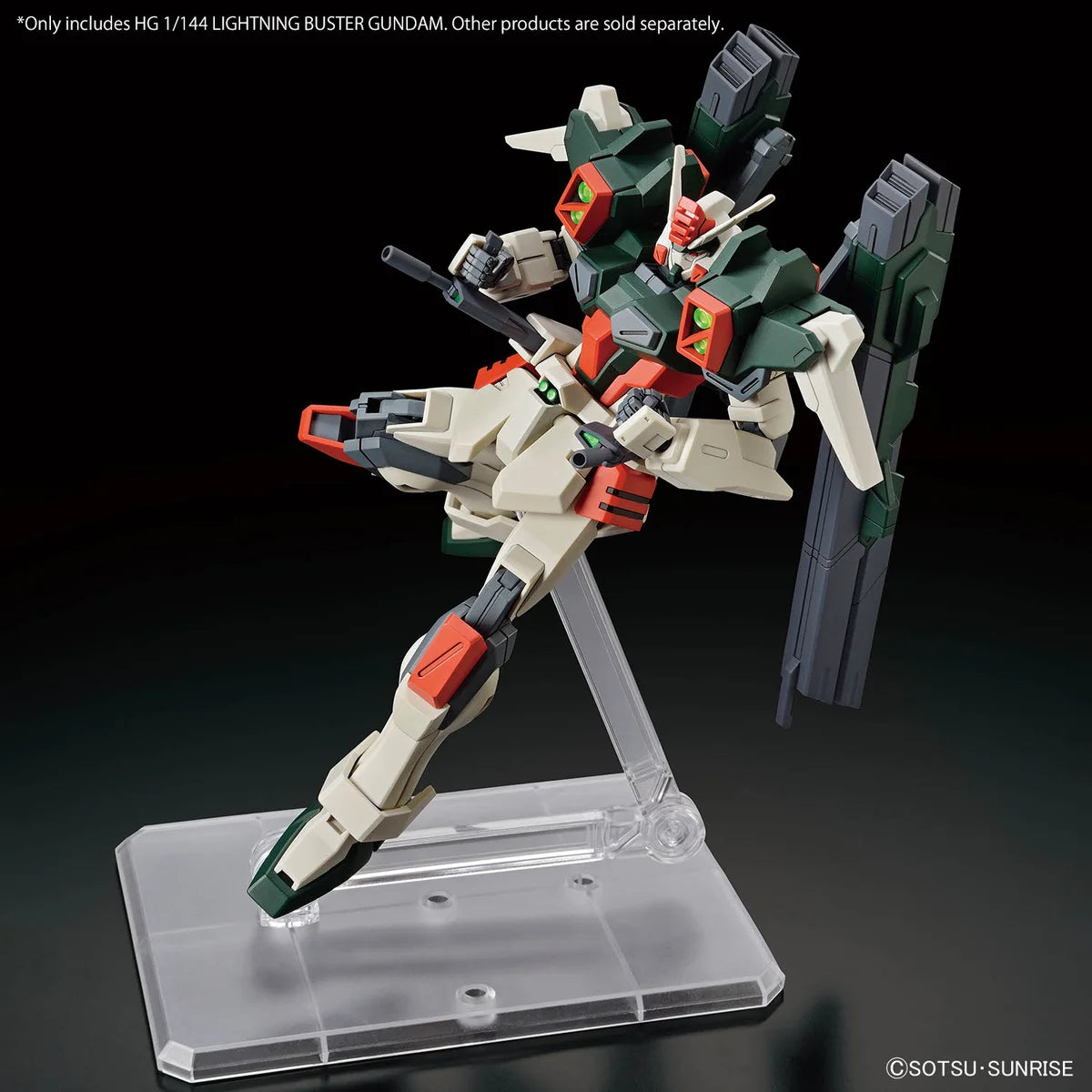 Gunpla HG 1/144 Lightning Buster Gundam - Posing cannons rangés