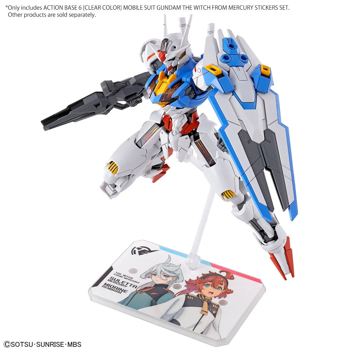 Gunpla Action Base 6 Clear - Witch From Mercury Stickers Set