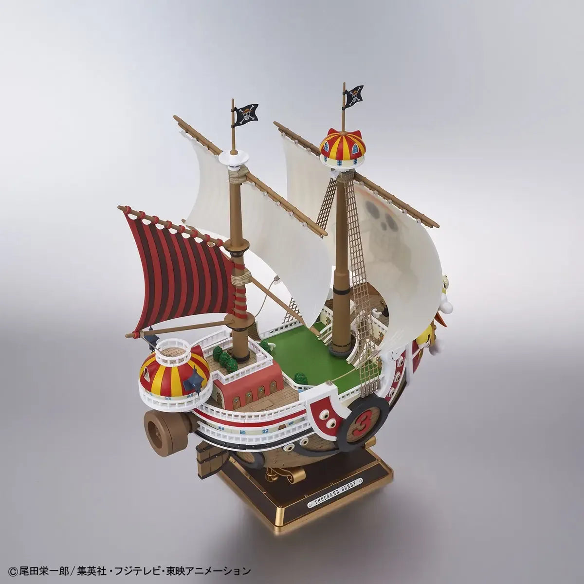 One Piece Thousand Sunny Land of Wanokuni version - Maquette montée vue côté