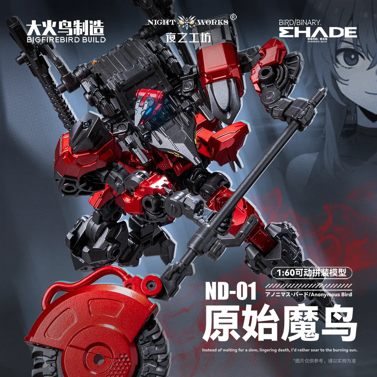 BIRD / BINARY SHADE - Anonymous Bird - Model Kit 1/60