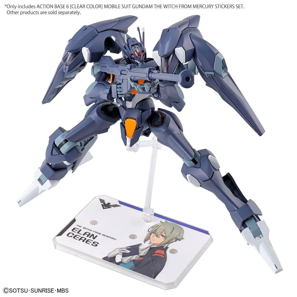 Gunpla Action Base 6 Clear - Witch From Mercury Stickers Set