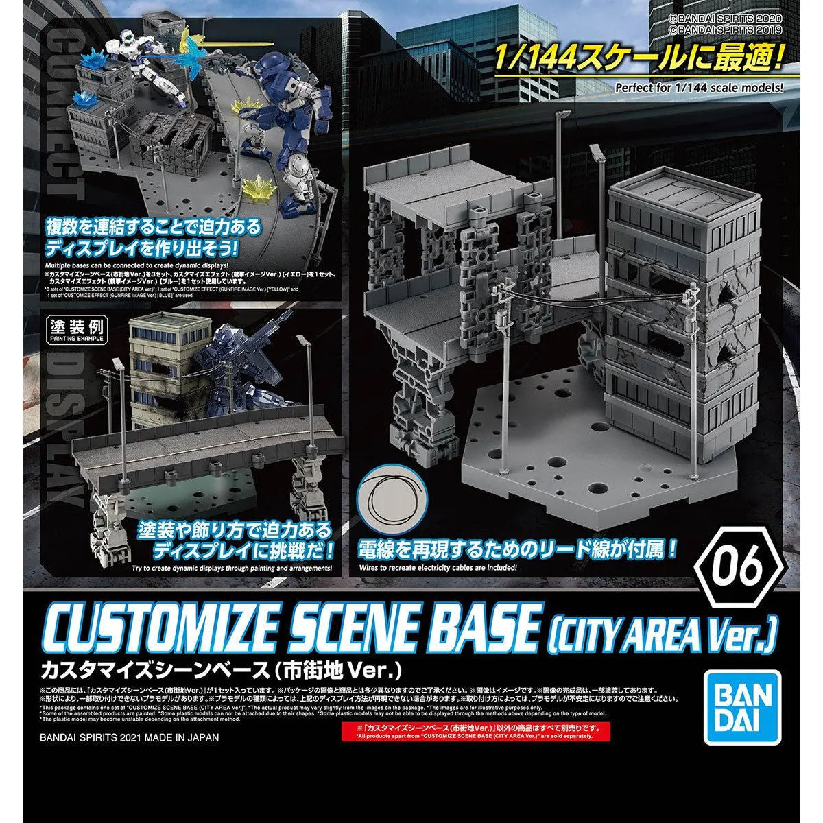 Gundam Gunpla Action Base Customize Scene City Area - packaging