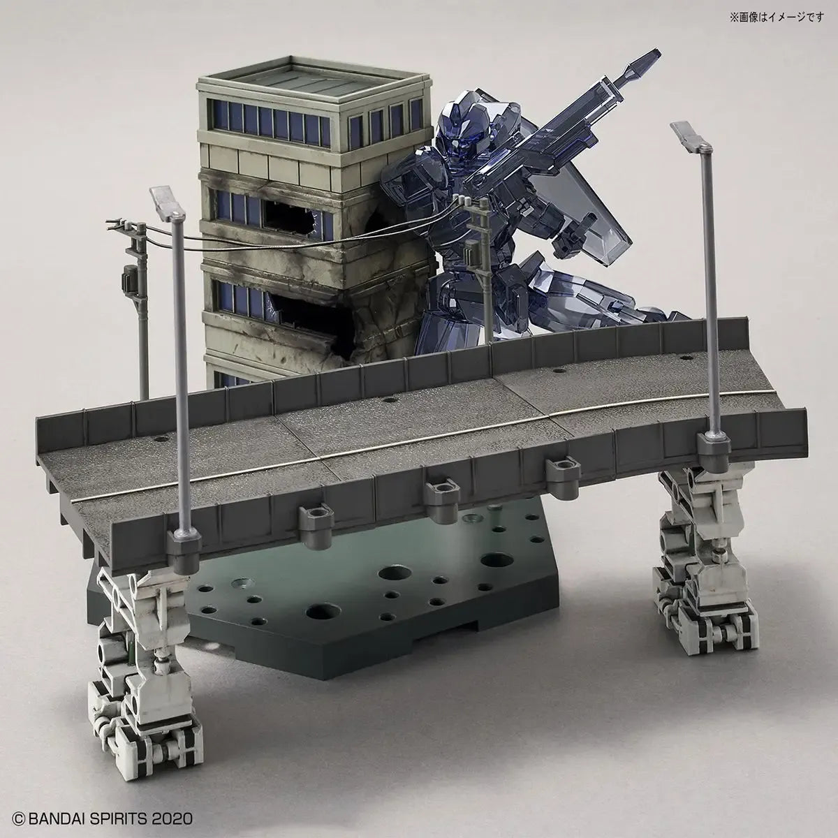 Gundam Gunpla Action Base Customize Scene City Area - demonstration