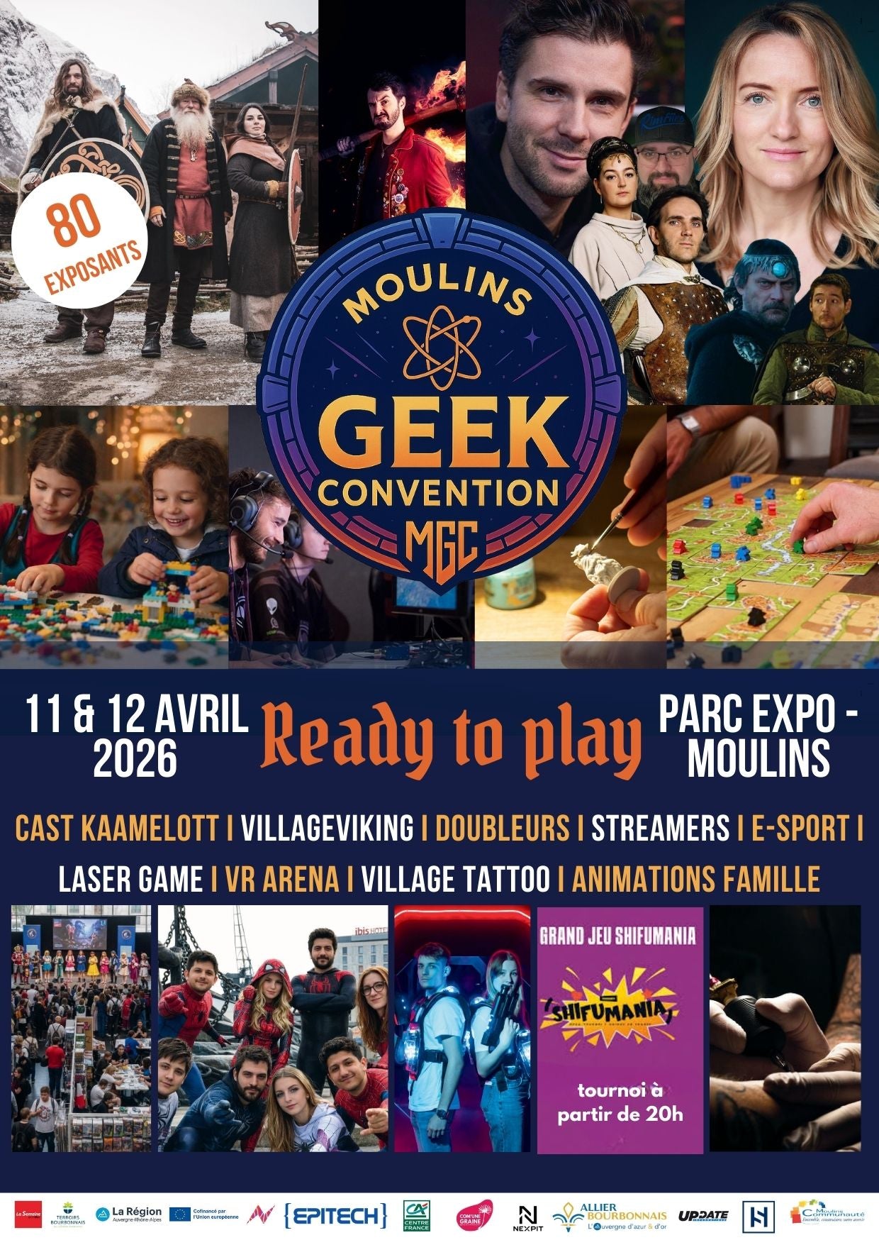 Affiche Moulins Geek Convention