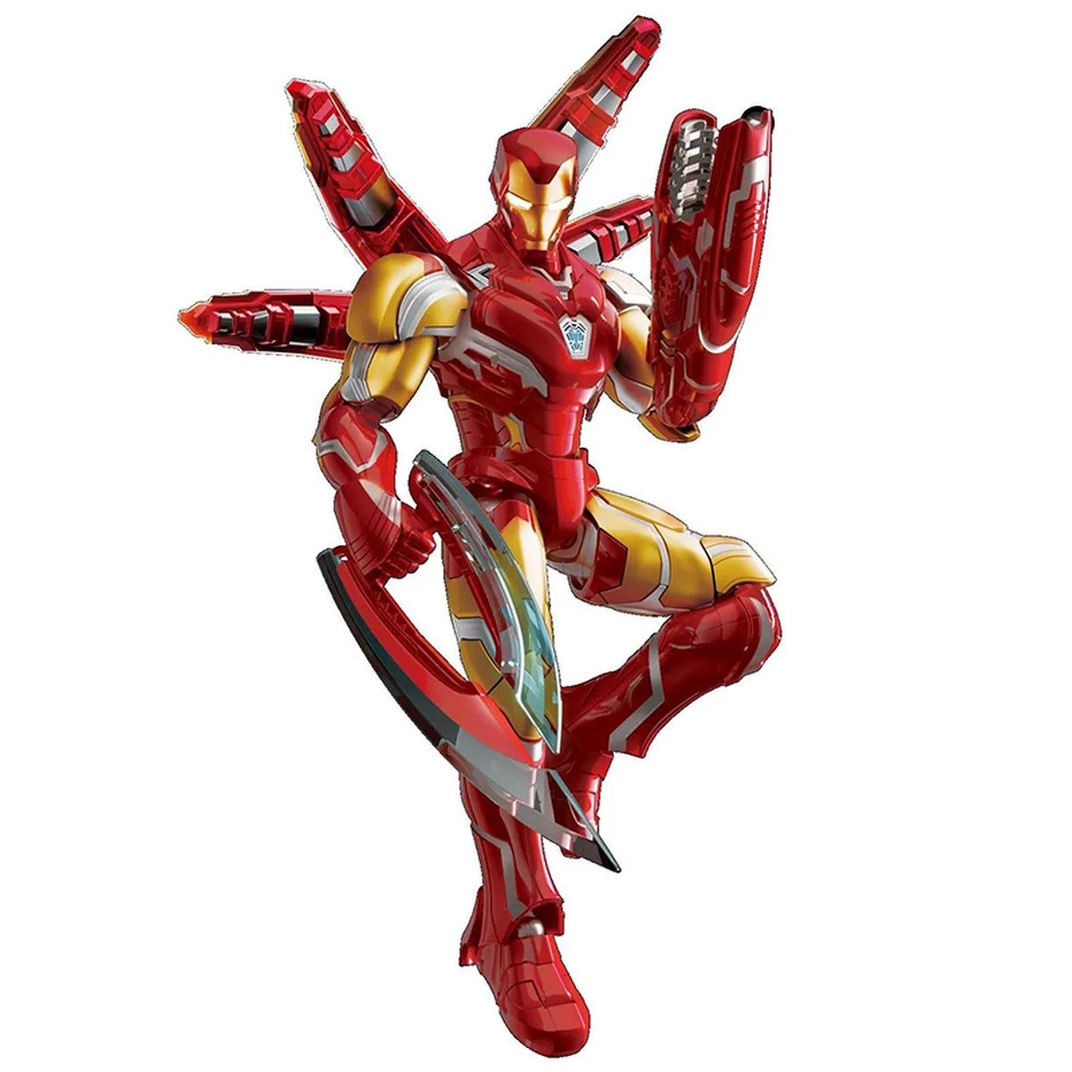 Blokees Marvel Champion Class 01 - Iron Man - maquette montée posing