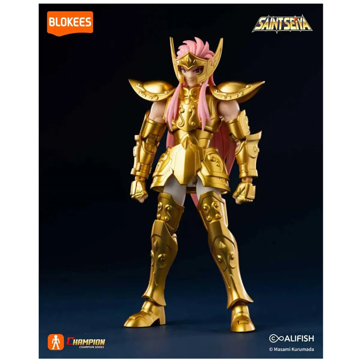 Blokees Saint Seiya Champion Class 08 - Aquarius Camus - Chevalier d'or du verseau - maquette montée