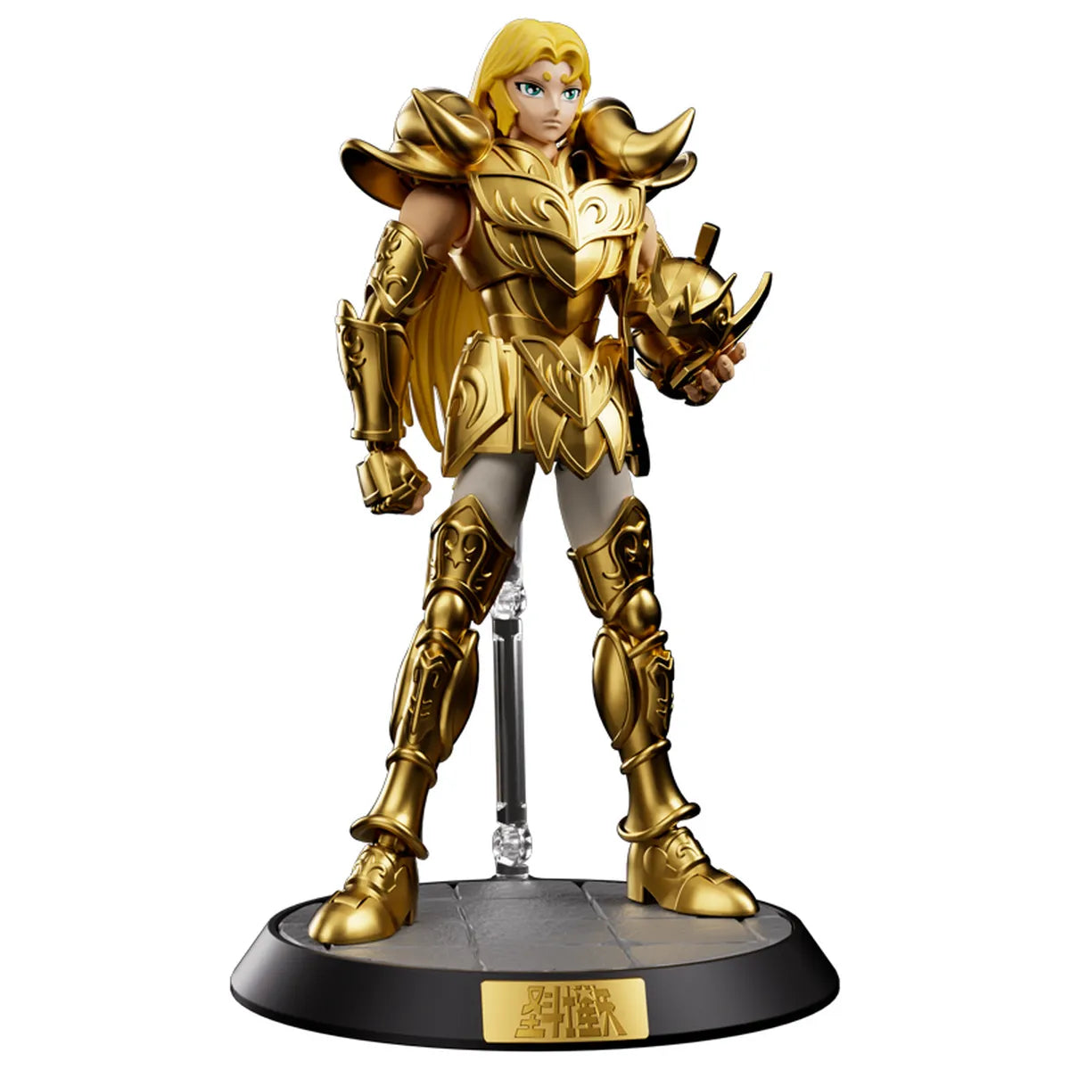 Blokees Saint Seiya Champion Class 01 - Aries Mu - Chevalier d'or du bélier - Maquette montée sur socle