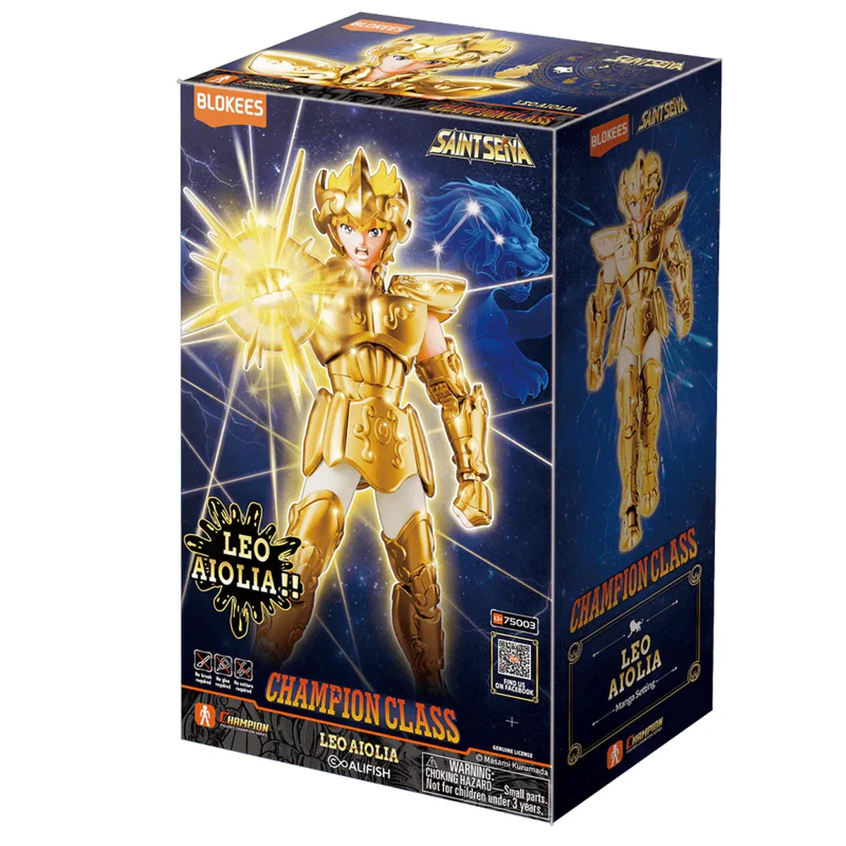 Blokees Saint Seiya Champion Class 02 - Leo Aiolia - Chevalier d'or du lion - boîte