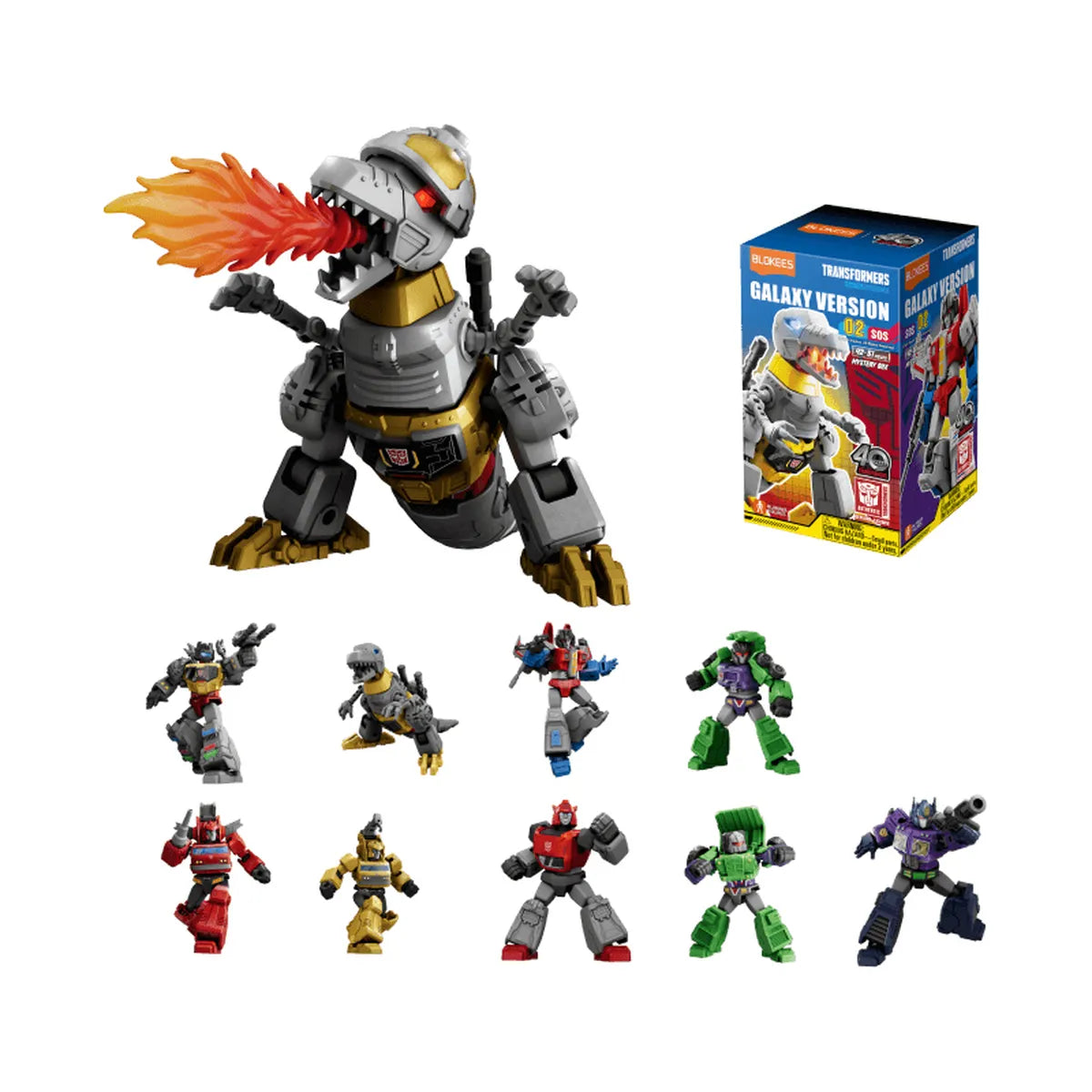 Blokees Transfomers Galaxy Version 02 - vue de toutes les maquettes