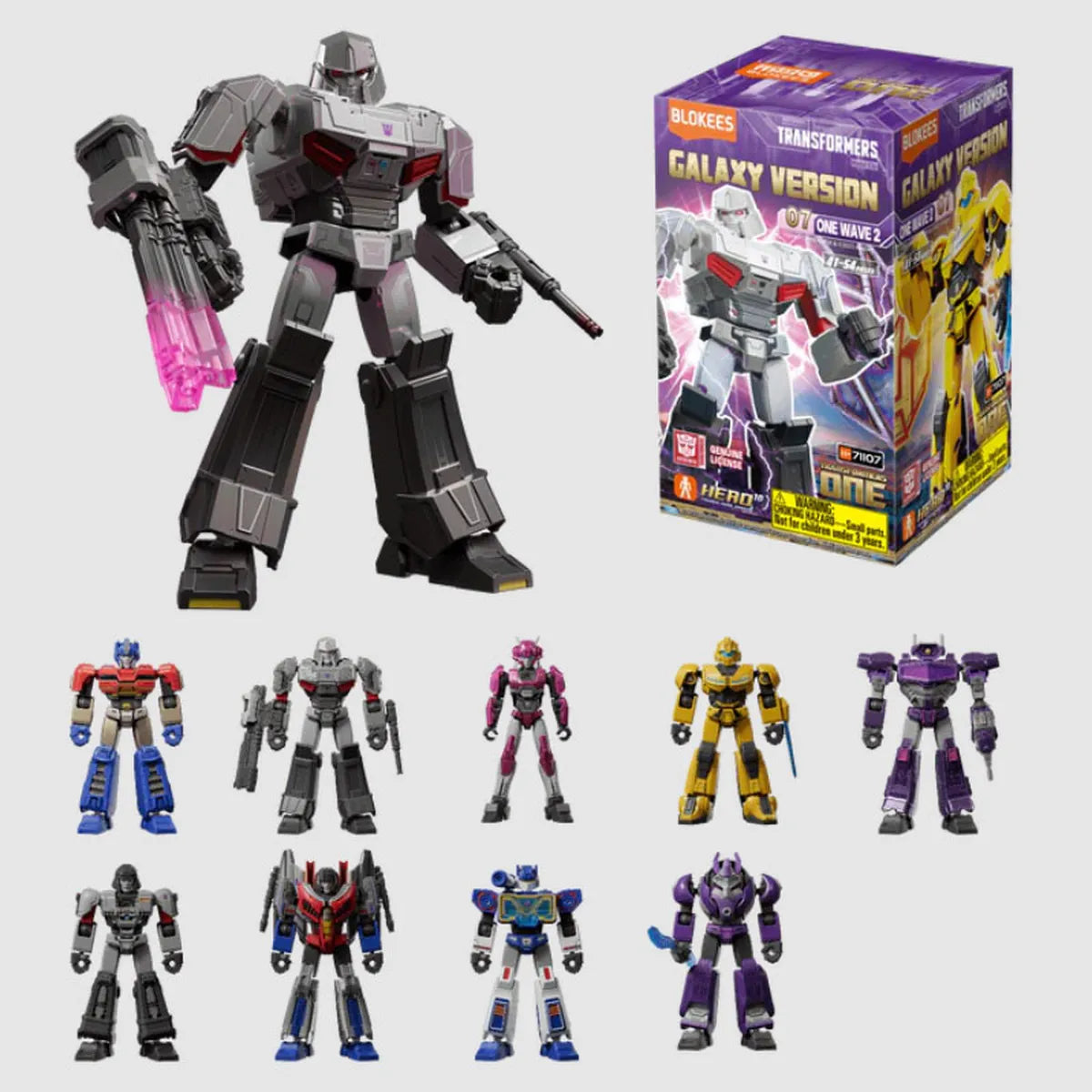 Blokees Transfomers Galaxy Version 07 - vue de toutes les maquettes