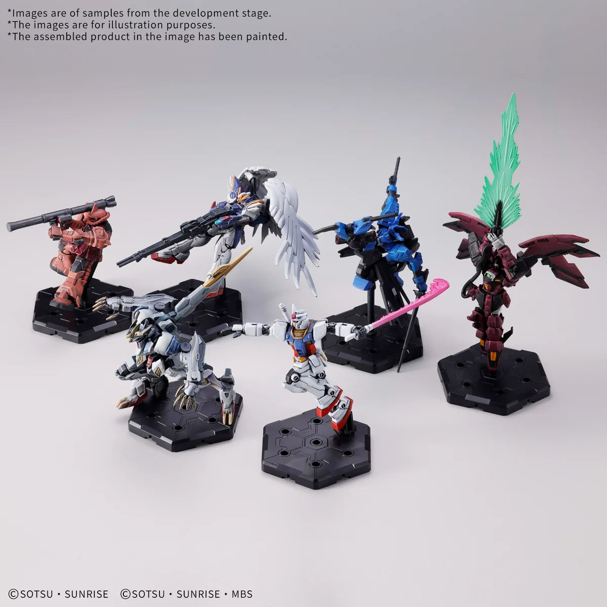 Gundam Assemble Starter Set 01 - Figurines peintes