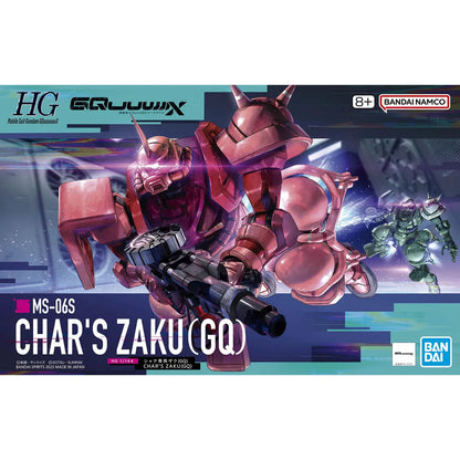 Gunpla Char's Zaku GQ HG 1/144 – boîte Bandai