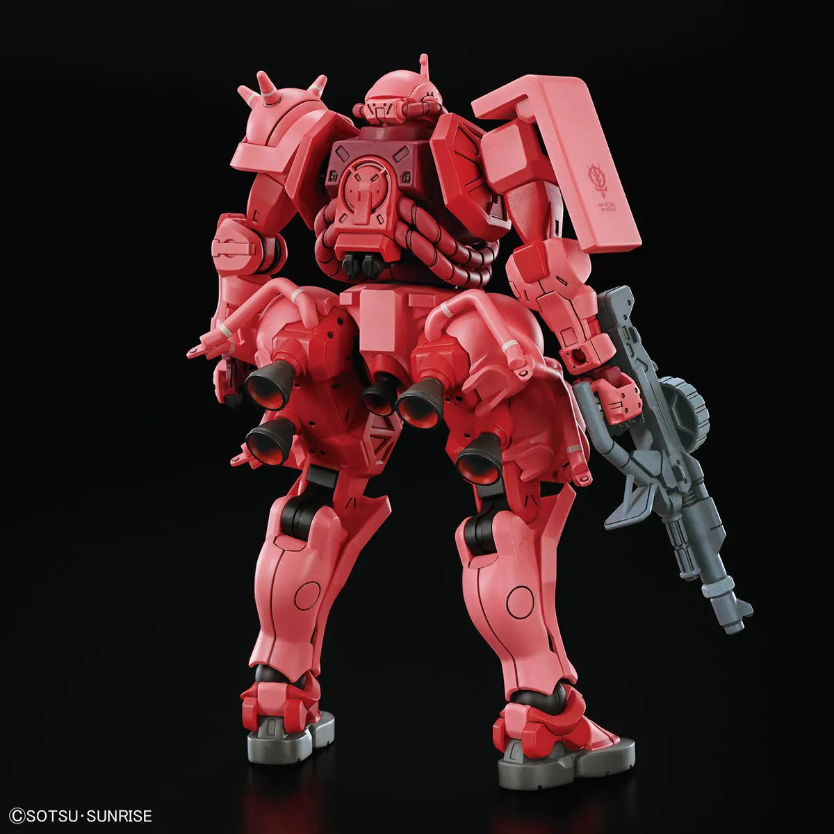 Gunpla Char's Zaku GQ HG 1/144 – maquette montée vue de dos