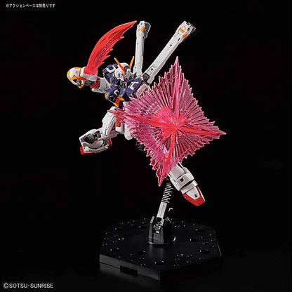 Gunpla Crossbone Gundam X1 RG 1/144 – maquette montée pose avec sabre et bouclier