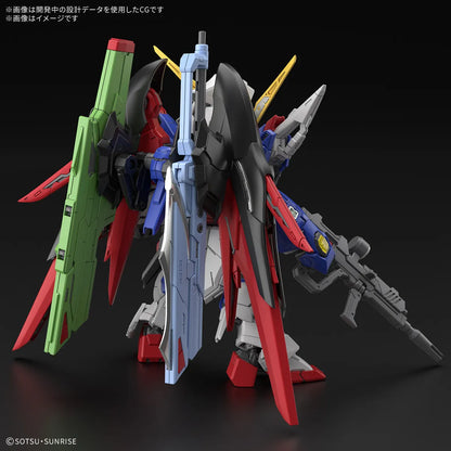 Gunpla Destiny Gundam MGSD – maquette montée vue de dos
