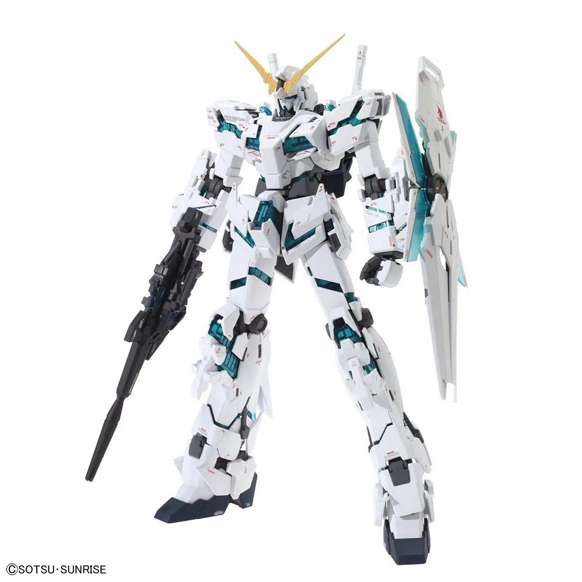 Gunpla Full Armor Unicorn ver ka MG 1/100 – maquette montée vue avant