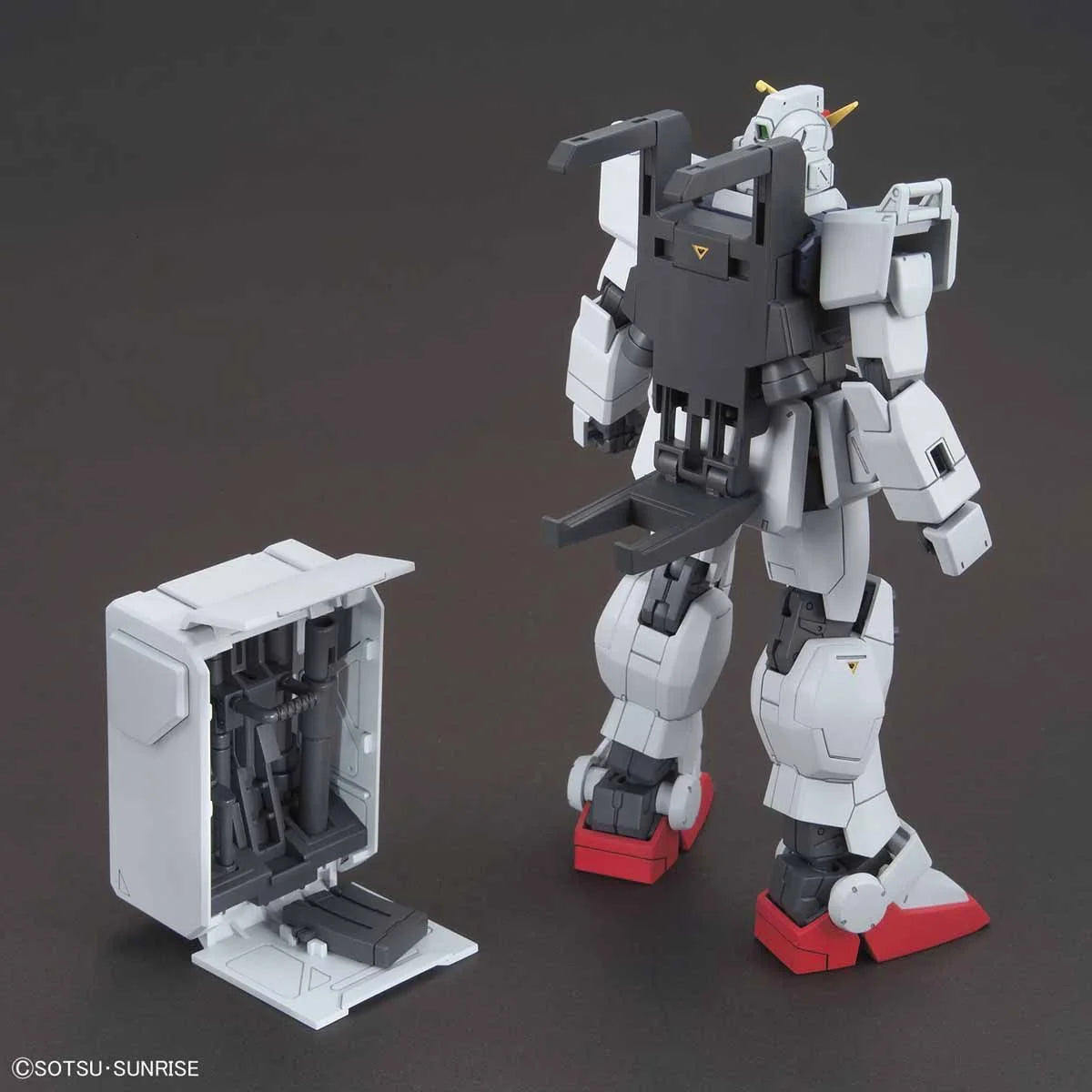 Gunpla HG 1/144 Gundam Ground Type – vue de dos backpack ouvert