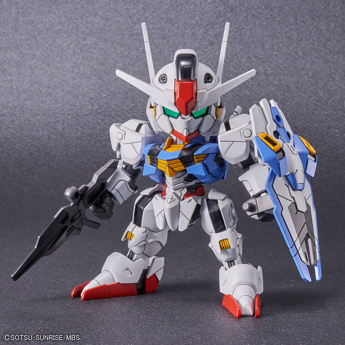 Gunpla Gundam Aerial SD – maquette montée vue pose