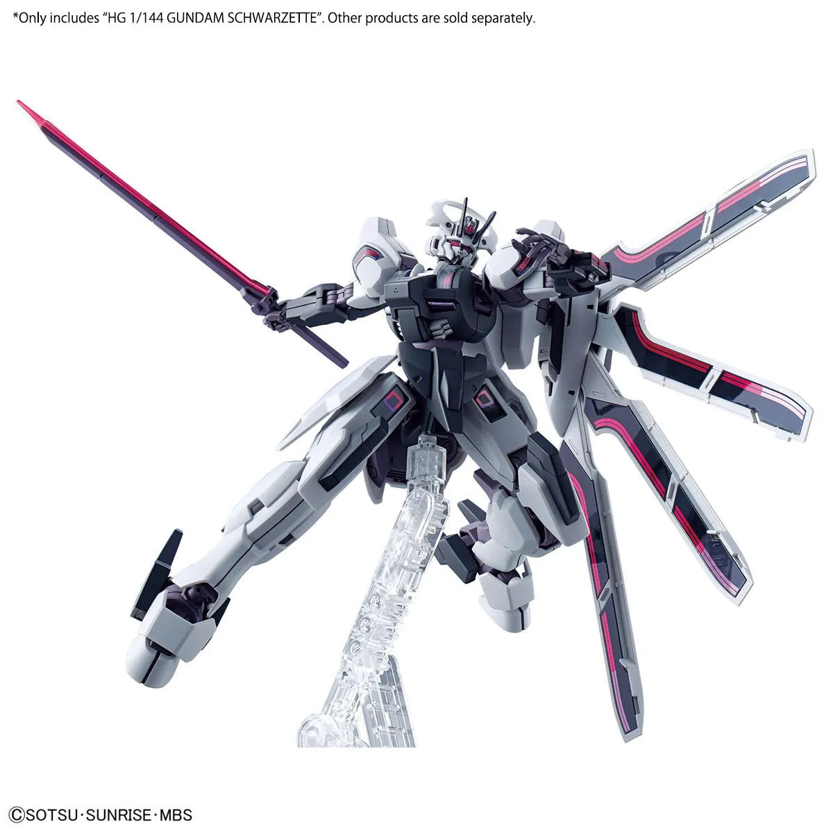 Gunpla Gundam Schwarzette HG 1/144 – maquette montée pose avec sabre