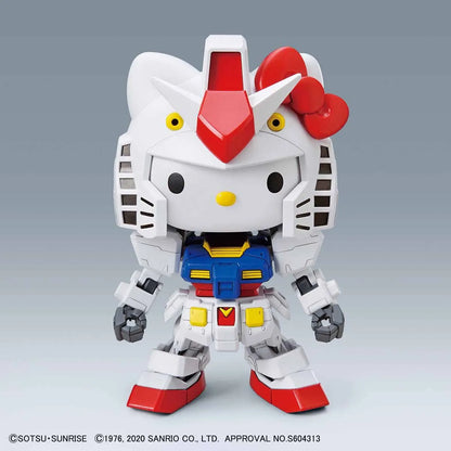Gunpla Hello Kitty / RX-78-2 Gundam SD – maquette montée mélange Gundam et hello Kitty