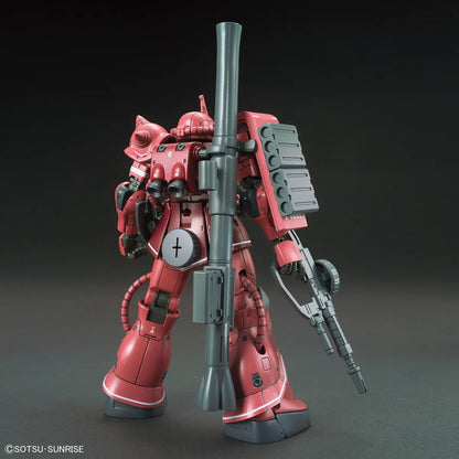 Gunpla MS-06S Zaku II Red Comet Version - Gundam The Origin HG 1/144 – maquette montée vue arrière