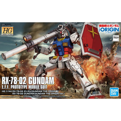Gunpla RX-78-2 The Origin Version HG 1/144 – boîte Bandai