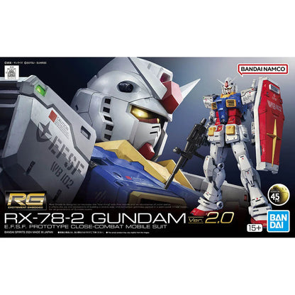 Gunpla RX-78-2 Gundam Version 2 RG 1/144 – boîte Bandai