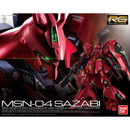Gunpla Sazabi RG 1/144 – boîte Bandai