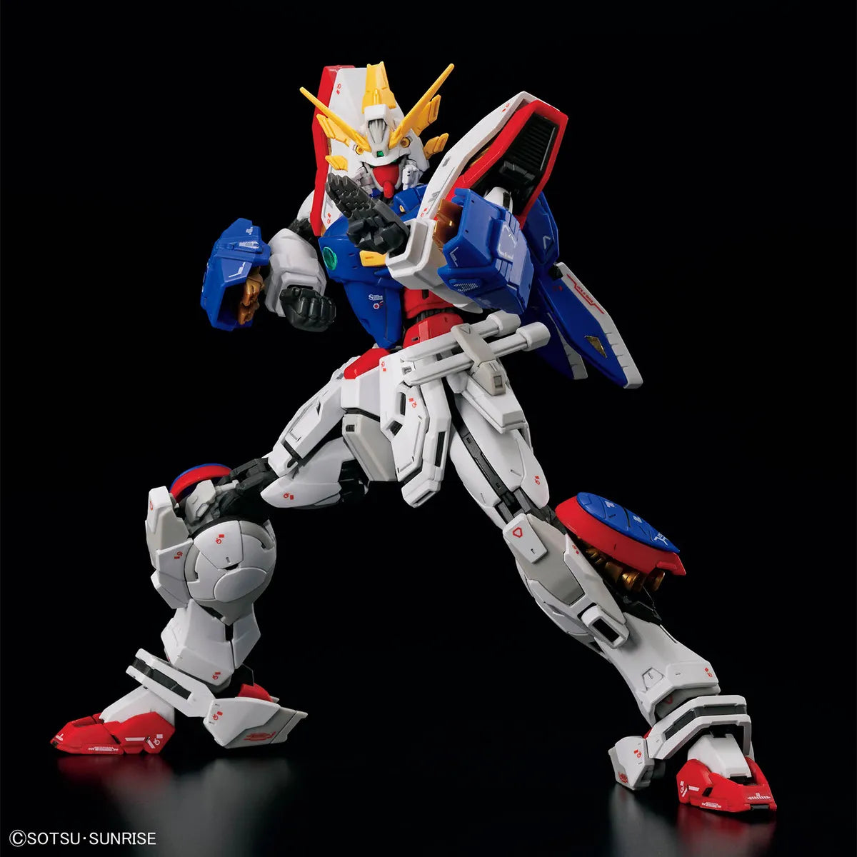 Gunpla Shining Gundam RG 1/144 – maquette montée pose dynamique