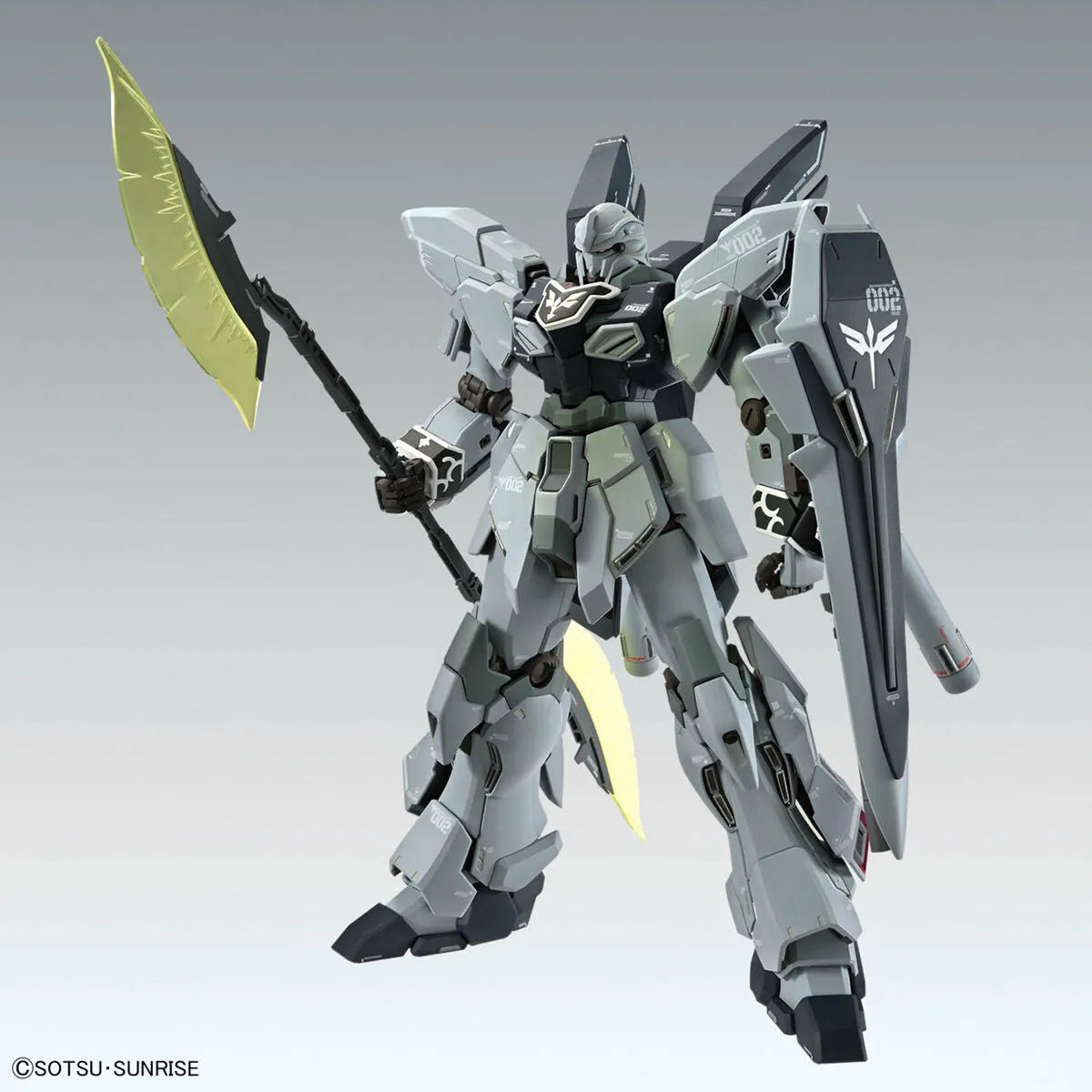 Gunpla Sinanju Stein Narrative Version Ver Ka MG 1/100 – maquette montée vue avant