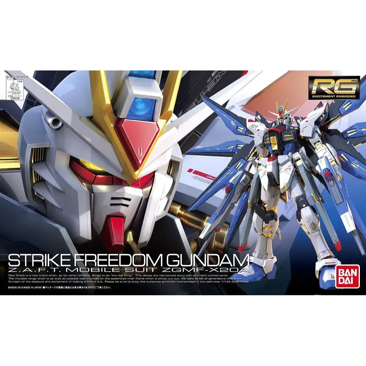 Gunpla Strike Freedom Gundam RG 1/144 – boîte Bandai