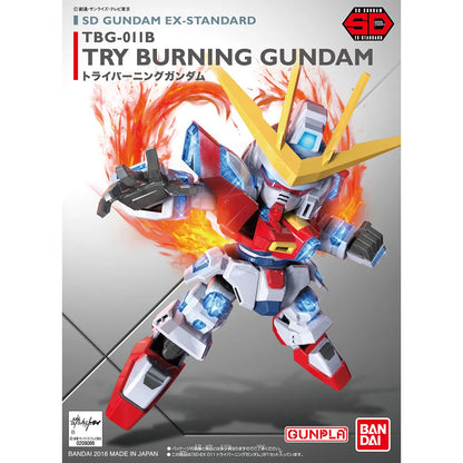 Gunpla Try Burning Gundam SD – boîte Bandai