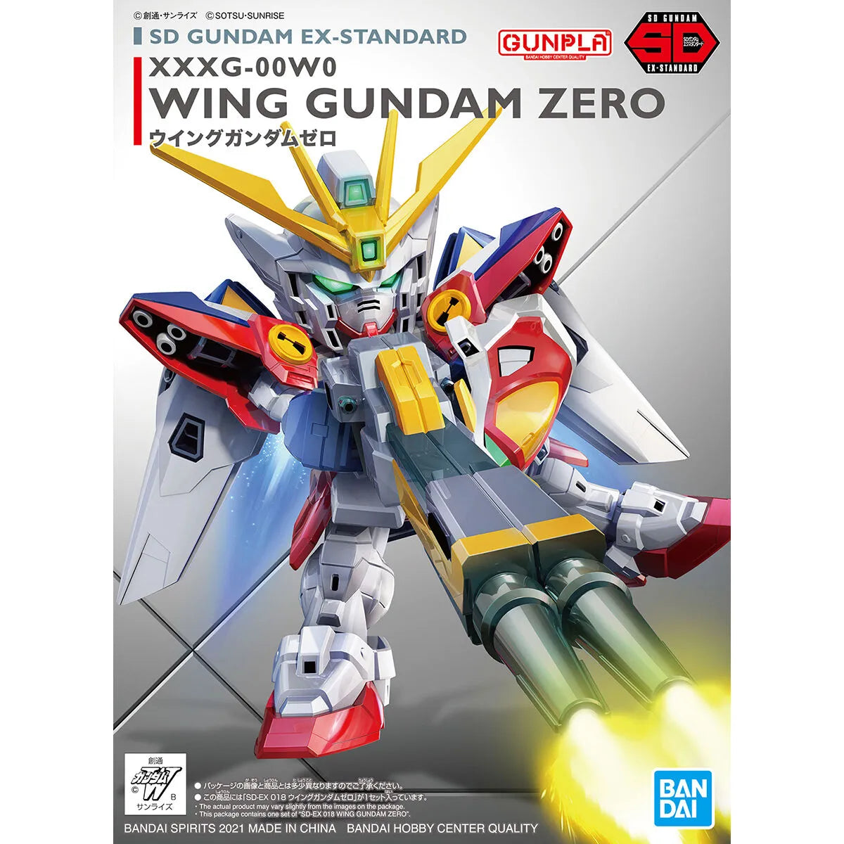 Gunpla Wing Gundam Zero SD – boîte Bandai