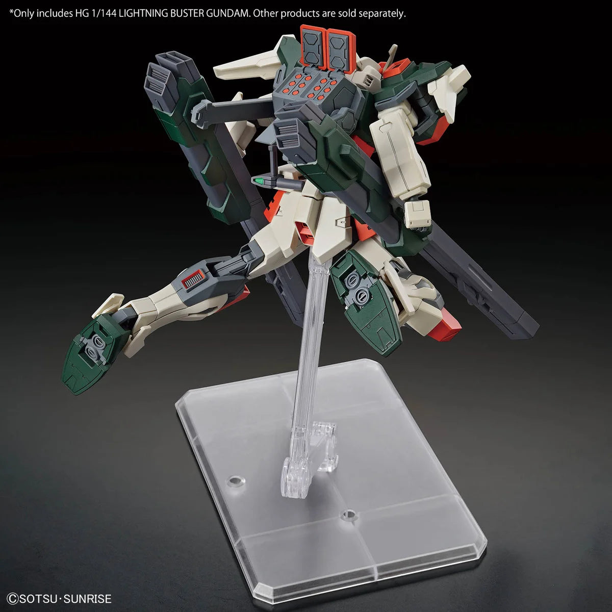 Gunpla HG 1/144 Lightning Buster Gundam - Posing vue de dos