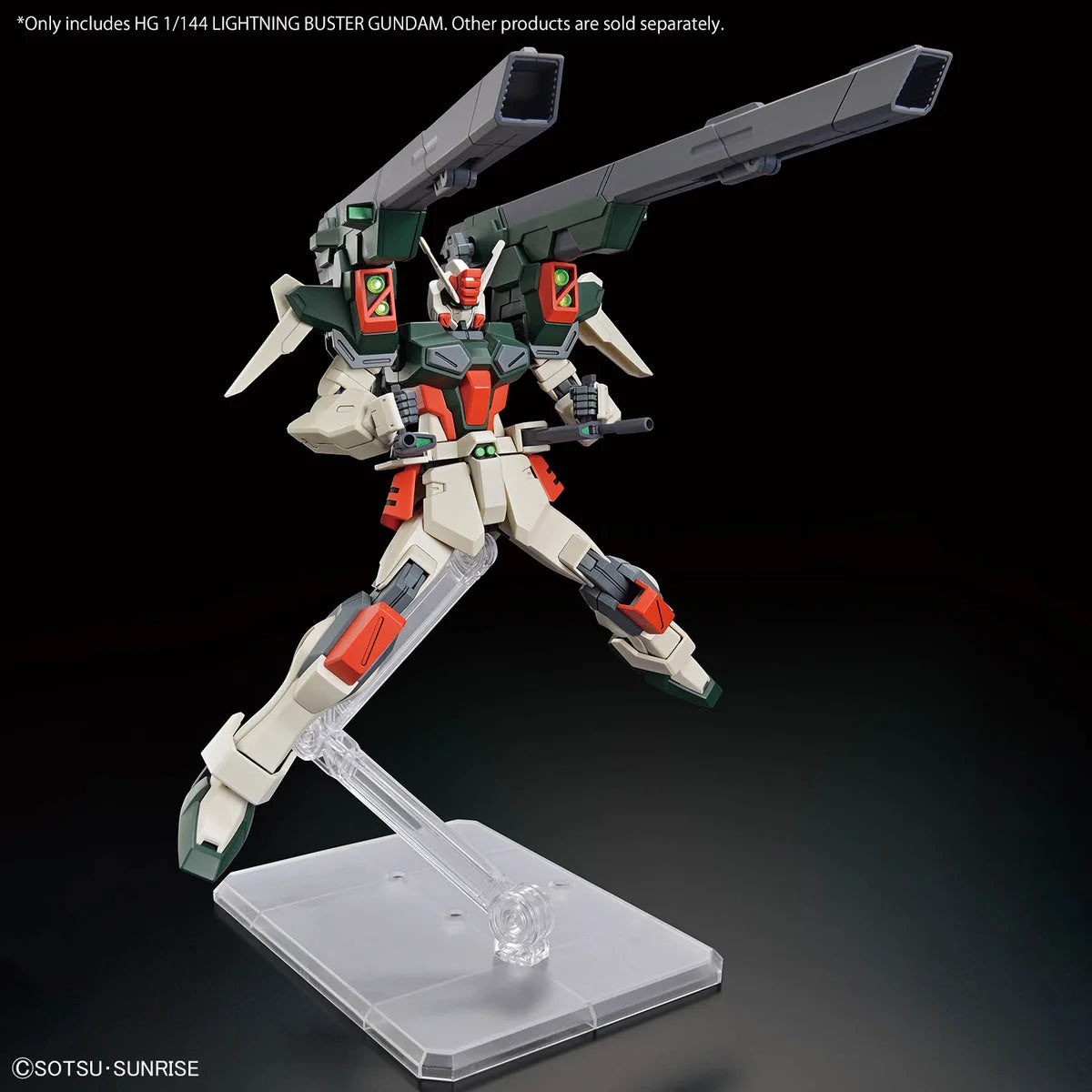 Gunpla HG 1/144 Lightning Buster Gundam - Posing avec cannons sur les épaules