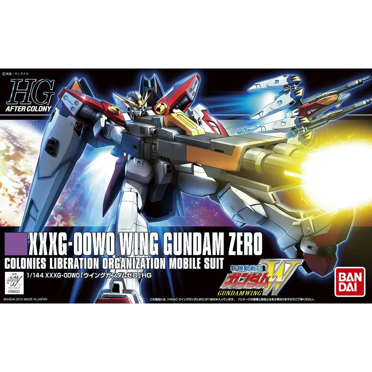 HG 1/144 Wing Gundam Zero - Boîte Bandai